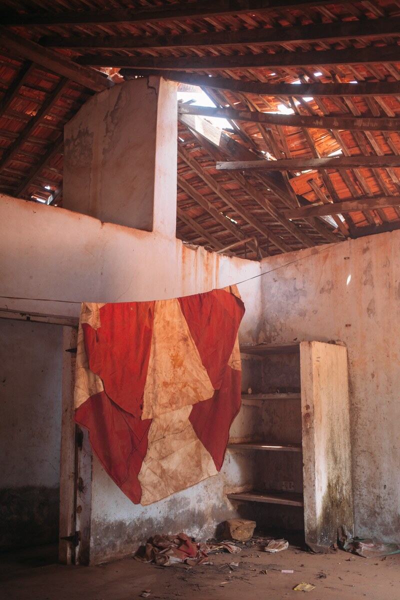A rough abandoned Goa interior for people drawn to the grittier side of travel prints.
