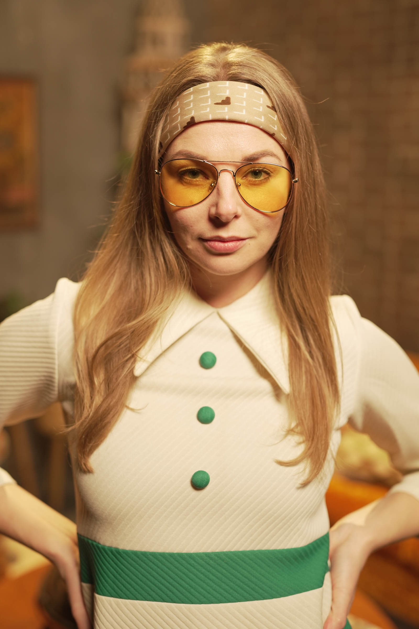 Angela in the 70s Lounge