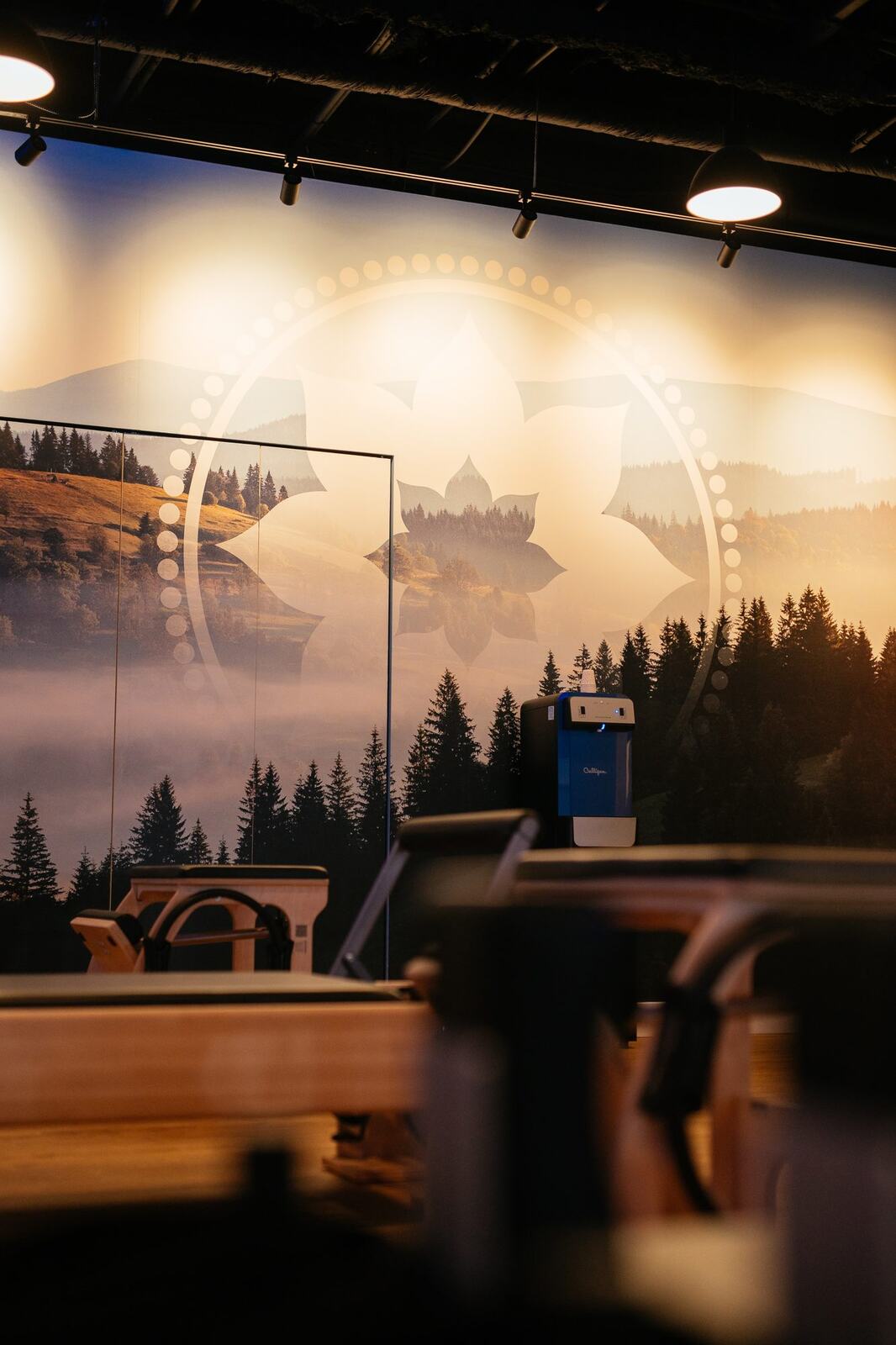 Club Pilates Barrhaven corporate story frame 22: Brand photography for Club Pilates Barrhaven in the Ottawa area, with studio interiors, staff portraits, private training rooms, equipment details and class movement for local marketing..
