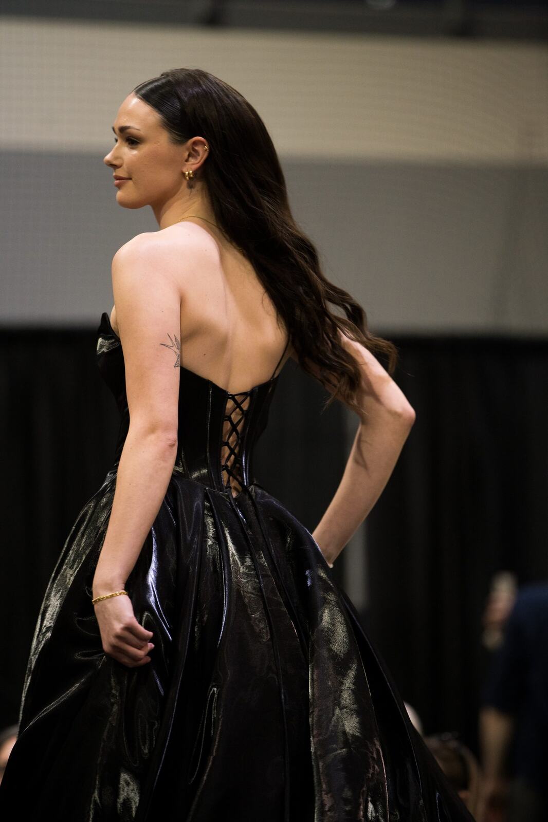 Diva Den at Kelowna Bridal Extravaganza corporate story frame 19: Runway and bridal beauty photography for Diva Den Day Spa at Kelowna Bridal Extravaganza, with women-focused looks from Sunny, Montana, Elena, Beth and Sky for Okanagan wedding and beauty brands..