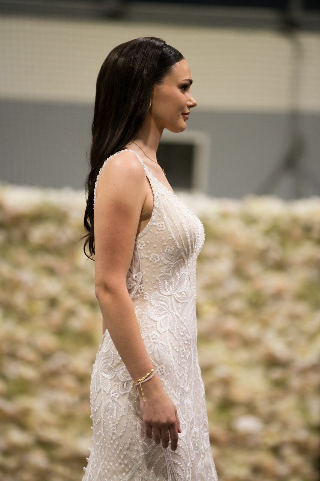 Diva Den at Kelowna Bridal Extravaganza corporate story frame 37: Runway and bridal beauty photography for Diva Den Day Spa at Kelowna Bridal Extravaganza, with women-focused looks from Sunny, Montana, Elena, Beth and Sky for Okanagan wedding and beauty brands..
