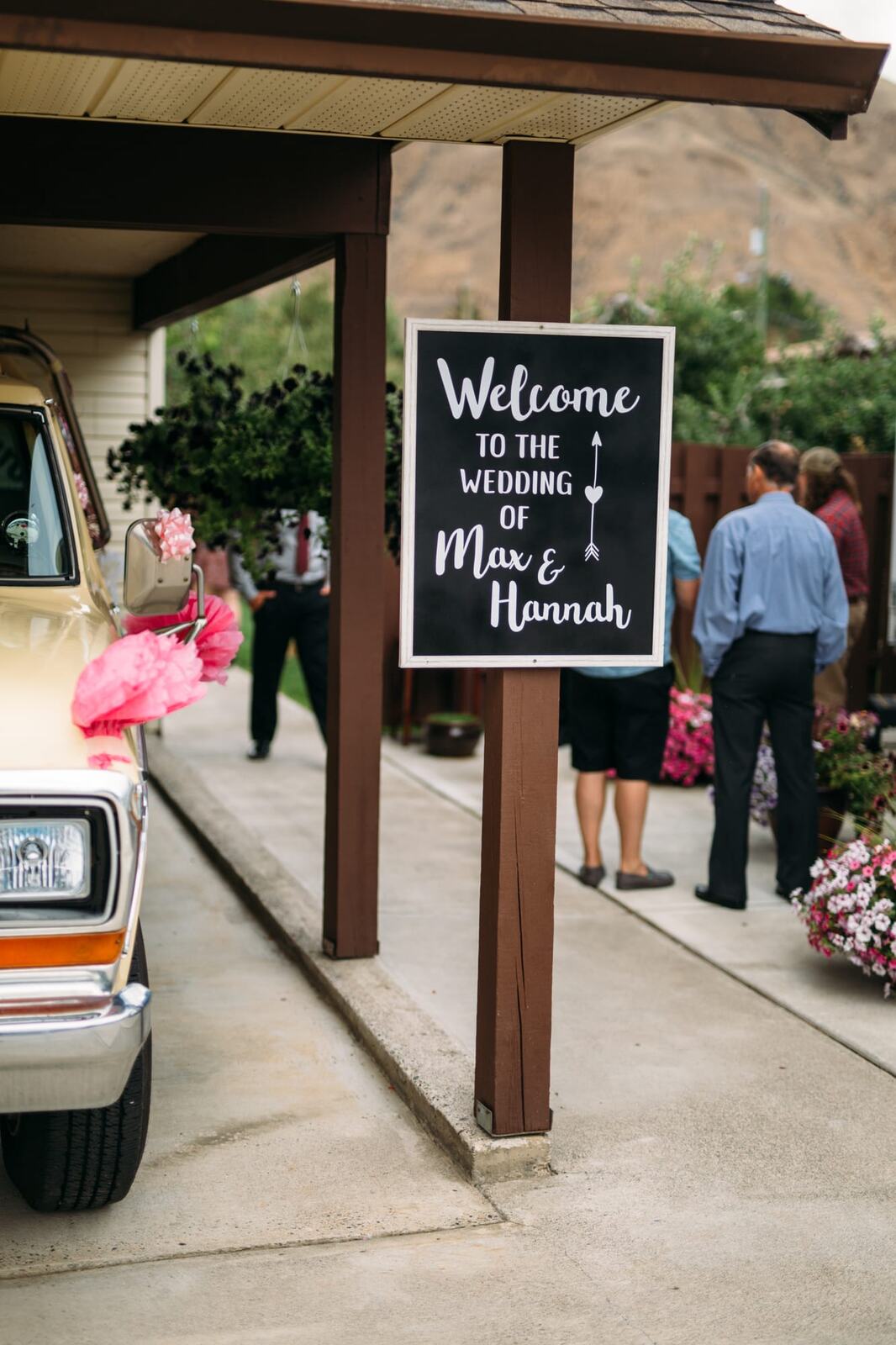 Hannah and Max weddings story frame 1: A private backyard wedding in Kamloops, with family closeness, friend energy, weather and detail moments that keep the day alive..