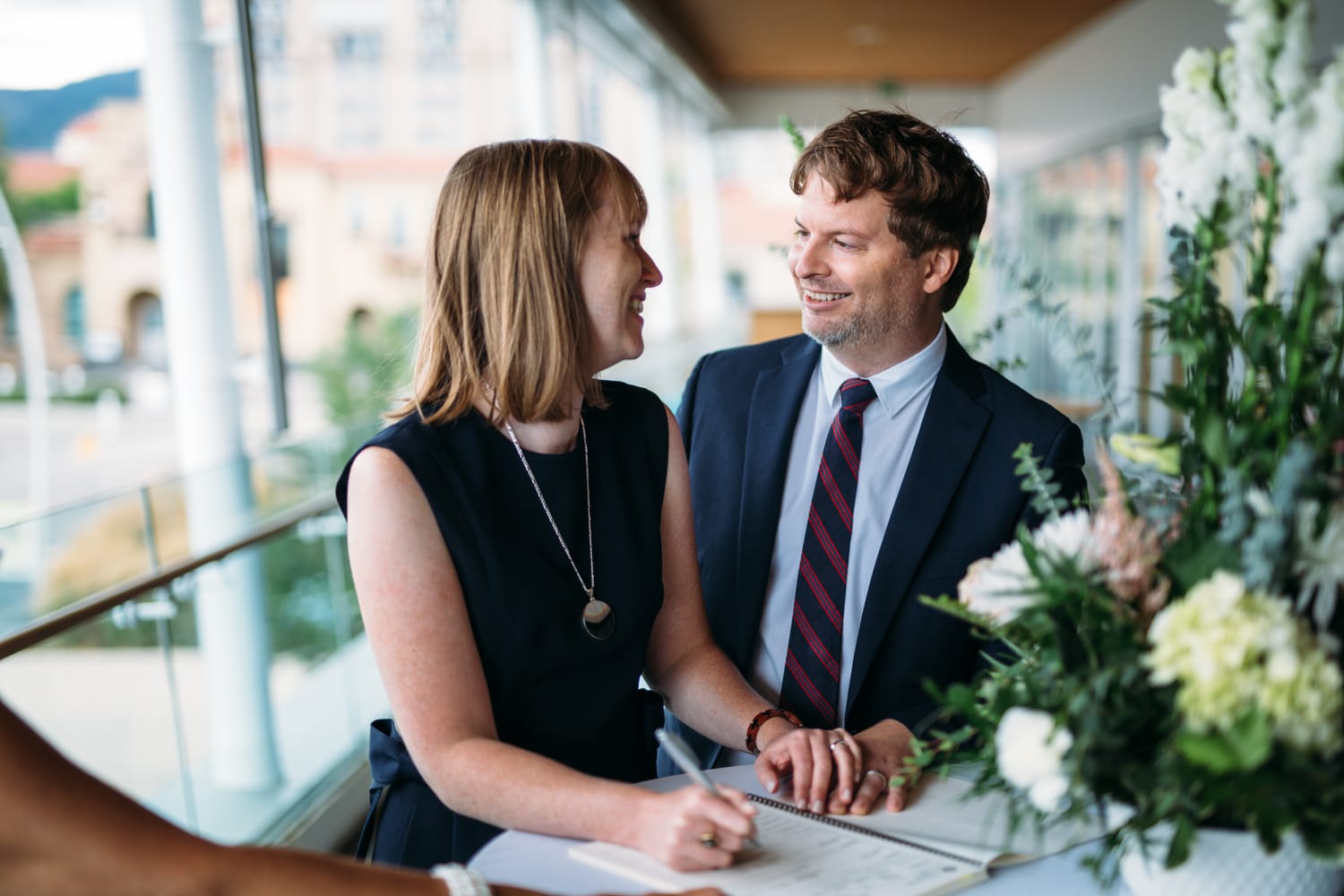 Kelowna Yacht Club wedding portrait