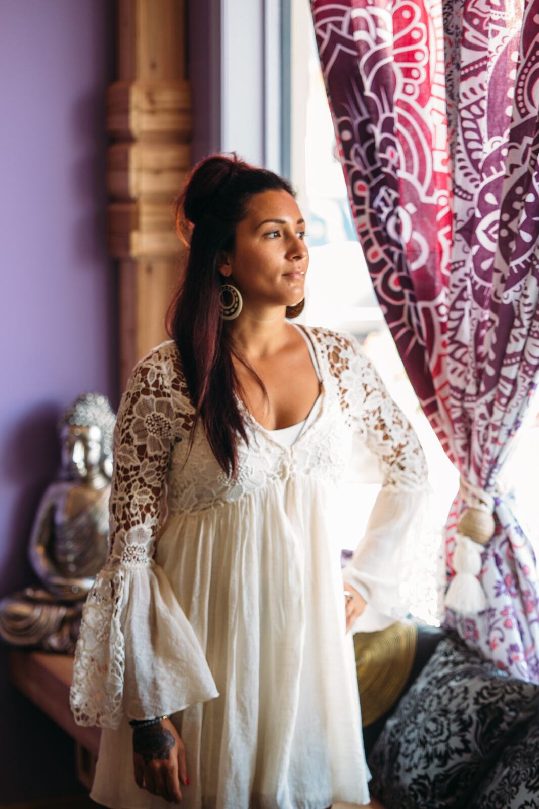 Lavender Lotus corporate story frame 17: Wellness brand photography for Lavender Lotus in Salmon Arm, BC, with interiors, product details, owner portraits, staff portraits and treatment-room atmosphere for a local wellness business..