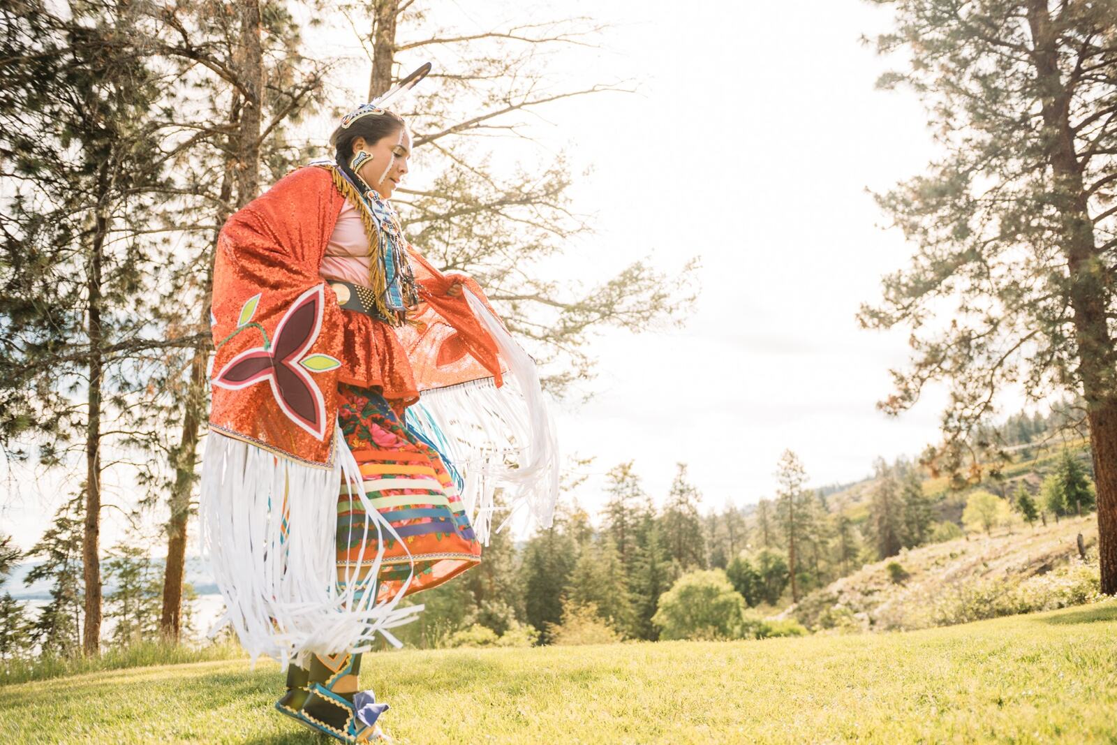 Pala-Neekiki Powwow documentary / travel story frame 7: A documentary/event story with colour, movement, regalia and gathering, held with a quieter image-led tone..