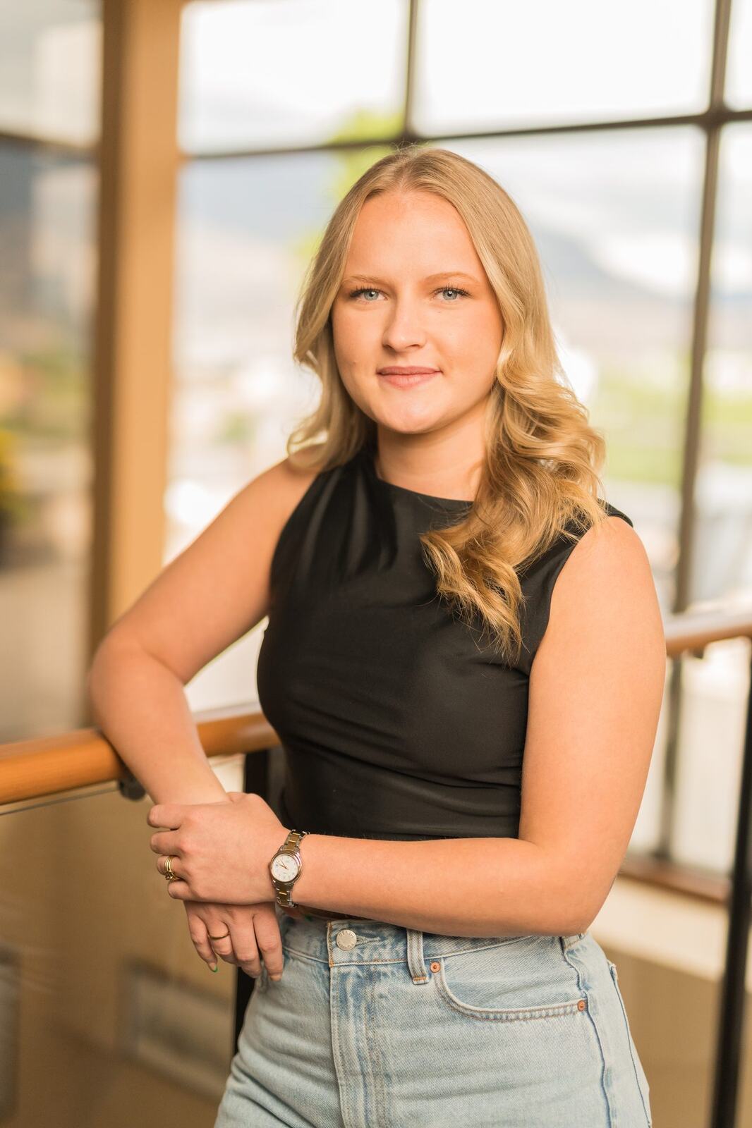 Pushor Mitchell LLP corporate story frame 17: Corporate portraits for Pushor Mitchell LLP in Kelowna, with polished office headshots, approachable legal-team profile images and business photography for a professional law firm..