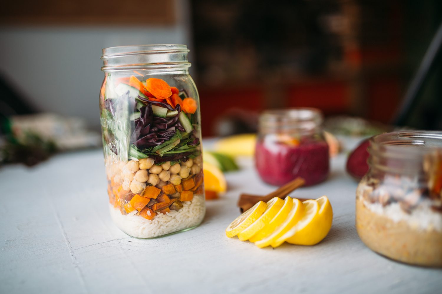 Smudge Noshery corporate story frame 14: Food and hospitality brand photography for Smudge Noshery in Salmon Arm, BC, with colourful flatlays, smoothies, bowls, cafe details and commercial product images for a local restaurant..